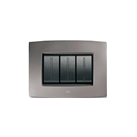 ABB2CSE0307SMP PLACCA SMART TECNOPOLIMERO 3 MODULI , GRIGIO PIETRA